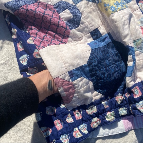 Oversized QUILT Patchwork 🫖 Tea Jacket - Picture 5 of 16